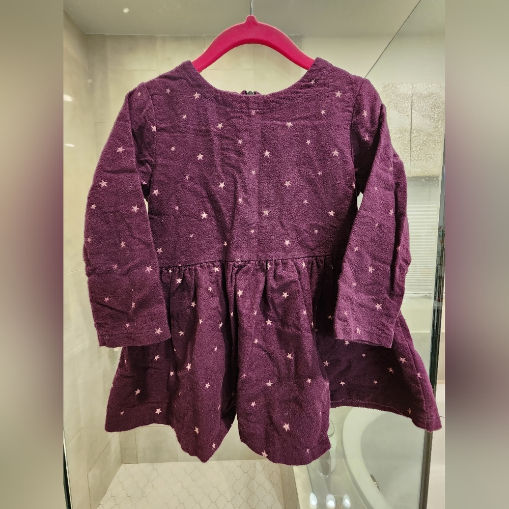 Plum Flannel Tunic - Little Girls Large